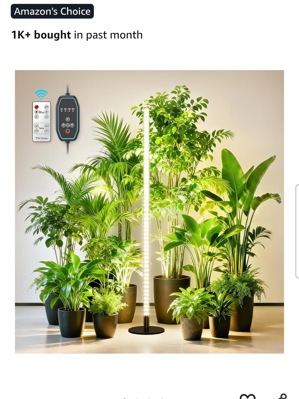 48W Full Spectrum LED Grow Light Floor Lamp
